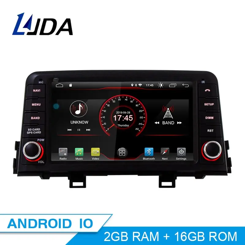 LJDA Android 10 0 автомобильный dvd плеер для KIA PICANTO MORNING 2017 2018 GPS навигация 1 Din