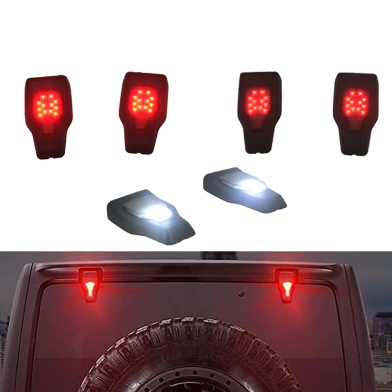 For Jeep Wrangler JL 2018-2021 Tailgate Rear Window Glass Hinge Cover Trim LED Brake Tail Light Car Accessories | Автомобили и