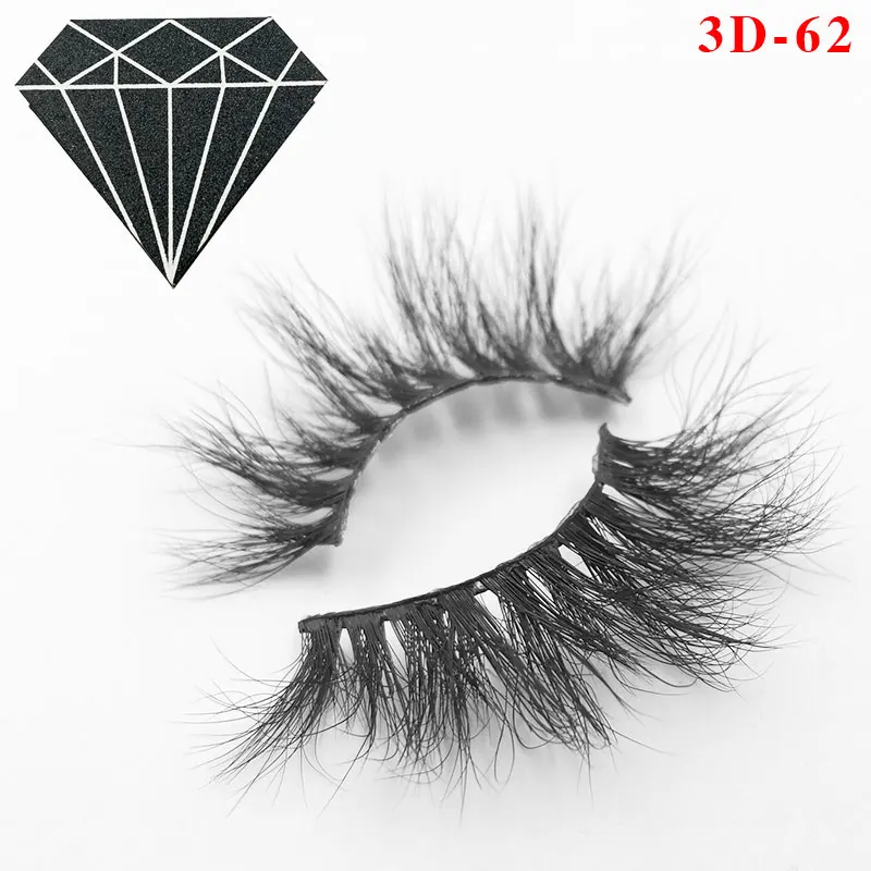 Новые норковые ресницы 3D норковые ресницы Толстые Накладные ресницы ручной работы безжалостные норковые ресницы 38 стиль накладные макияж ресниц - Цвет: 62