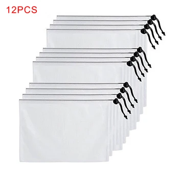 

Polyester Bag Fruit Vegetable Mesh Bag Set Reusable Mesh Drawstring Bags Pouch