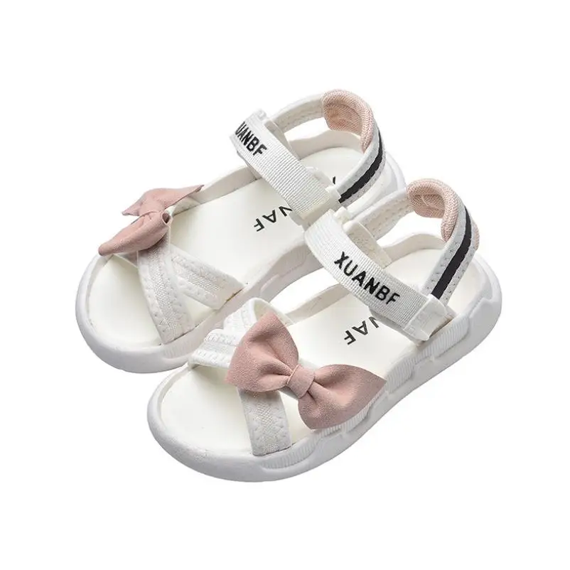 

Summer Sandals For Girls Baby Bow Tie Beach Sandals Toddler Children Dance Sneakers Casual Single Dress Shoes For Party Shoes