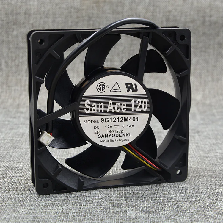 Для SANYO 9G1212M401 12V 0.14A 3 линии 12025 12 см вентилятор охлаждения
