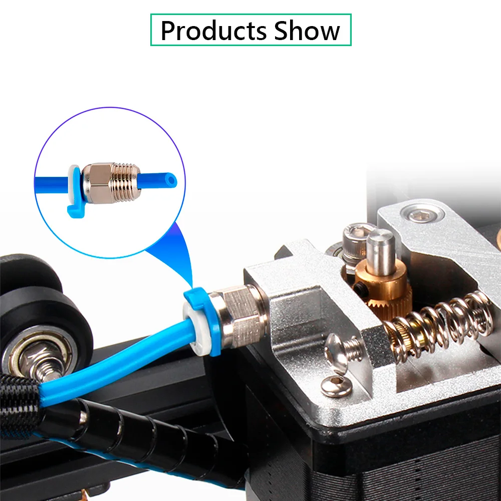 Bowden-tube Kit para Impressora 3d Ptfe Tubo 1.5m 2x4 mm para Reprap J-head Hotend para Ender Cr10 1.75 mm Filamento - Imagem 5