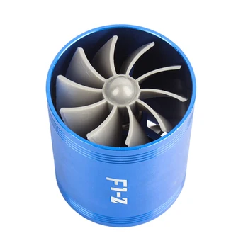 

Universal Car Turbocharger Air Intake Turbonator Twin Fan Easy Installation