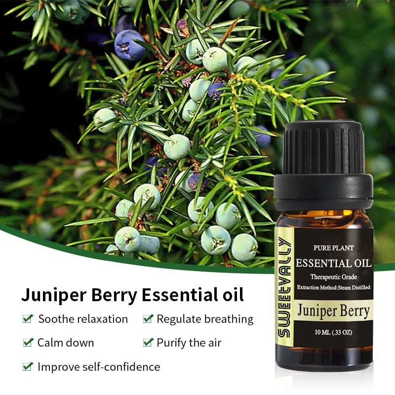 

Sweetvally Brand Natural Aromatherapy Essential Oil Kit Juniper 10ml For Humidifier Fragrance Oil Fresh Air Essential Oil Set