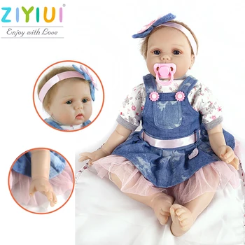 

Lifelike Reborn Baby Doll Girl, 22 Inch 55 Cm Realistic Children Doll Charming Big Eyes, Toys For Girl， Christmas Gift
