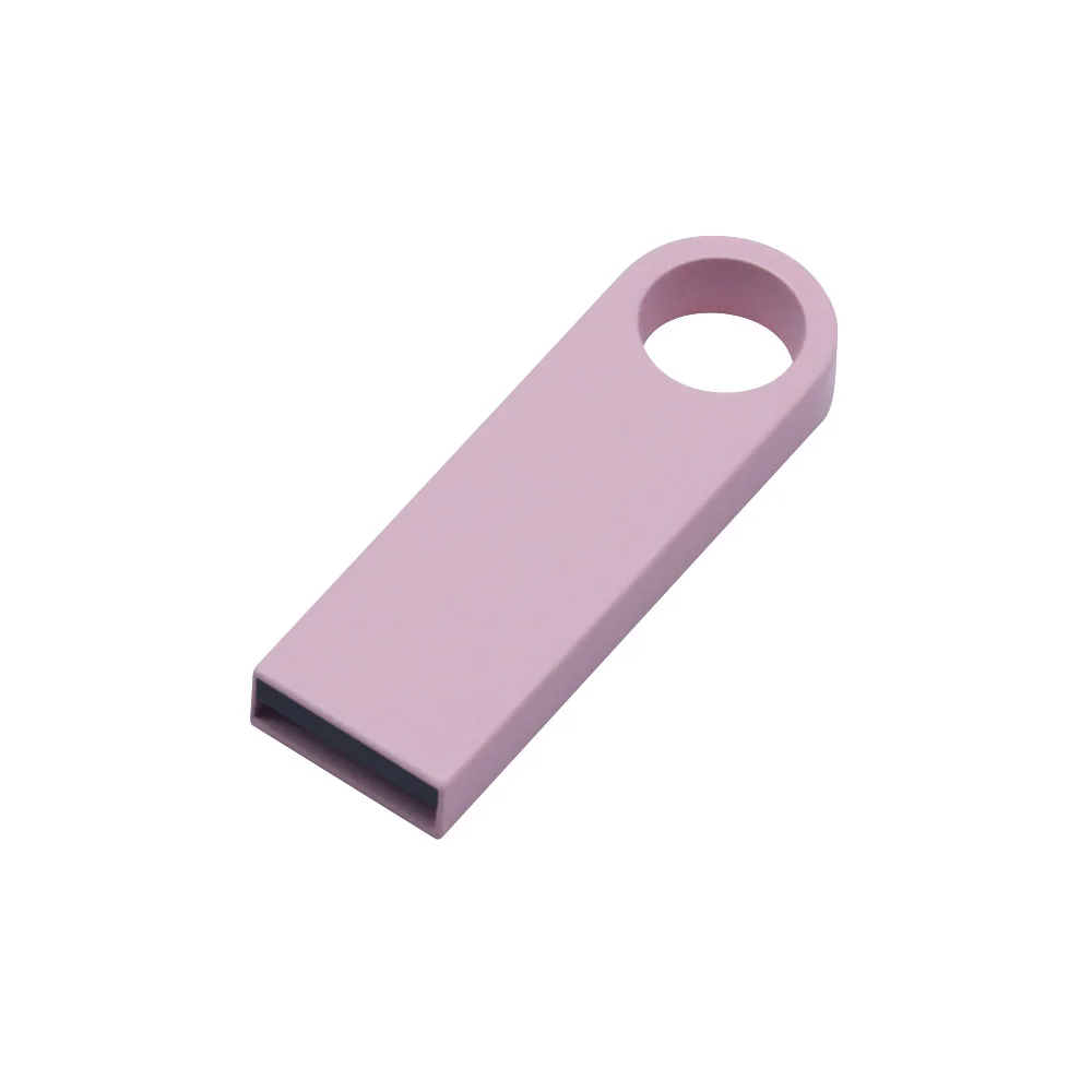 Pink USB 2.0 Металлический милый флеш-накопитель, флешка, Usb флеш-накопитель 2,0, Usb флеш-накопитель, Usb флешка, u-диск, логотип на заказ, 4 ГБ, 8 ГБ, 16 ГБ, 32 ГБ - Цвет: Pink USB 2.0