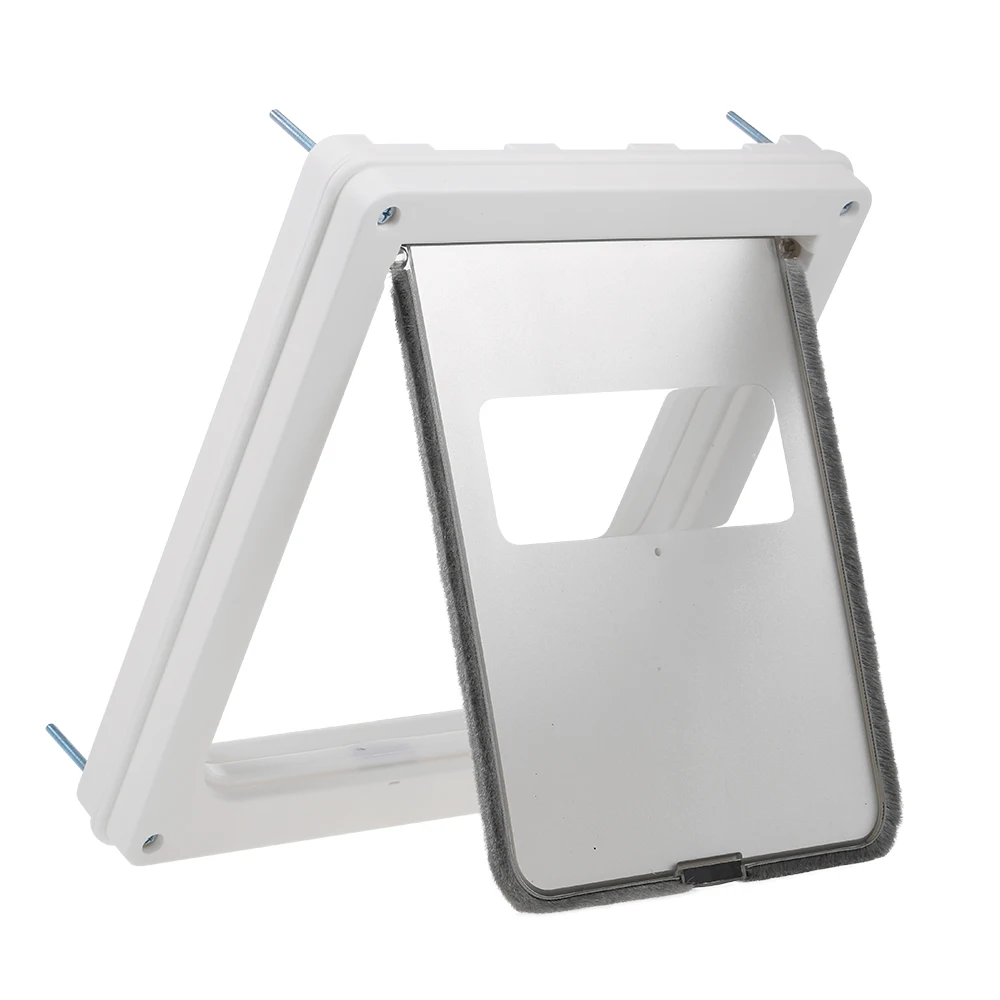 

Pet Dog Door Safe Ferromagnetic Wall Entry Locking Automatically Close for Medium Dogs Puppies