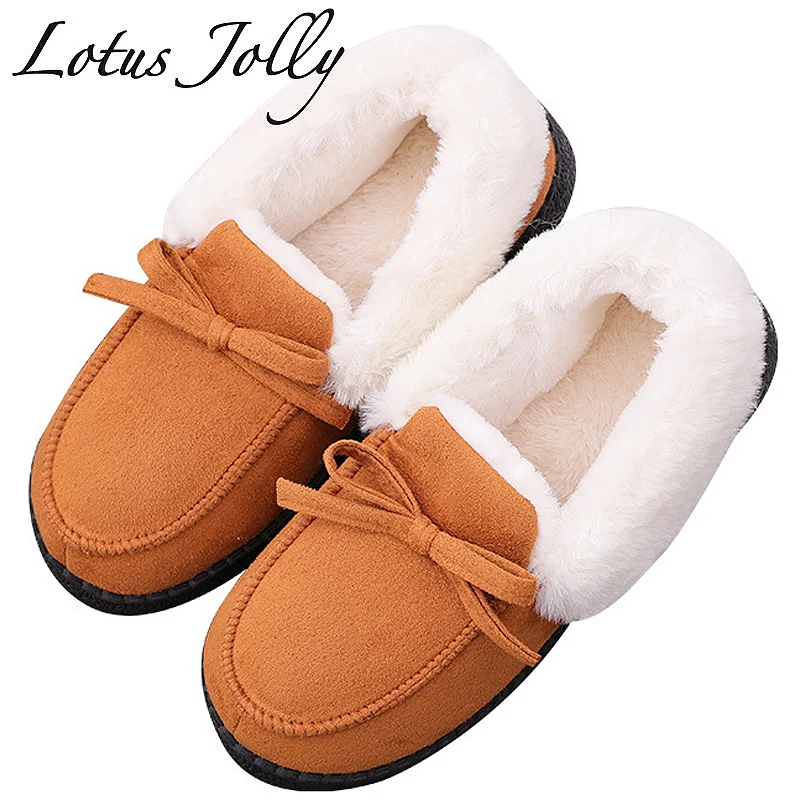 

Women Fur Warm Ankle Boots Winter Warm Snow Boots Slip On Loafers Fur Shoes Home Indoor Outdoor Women Girls Botas Mujer