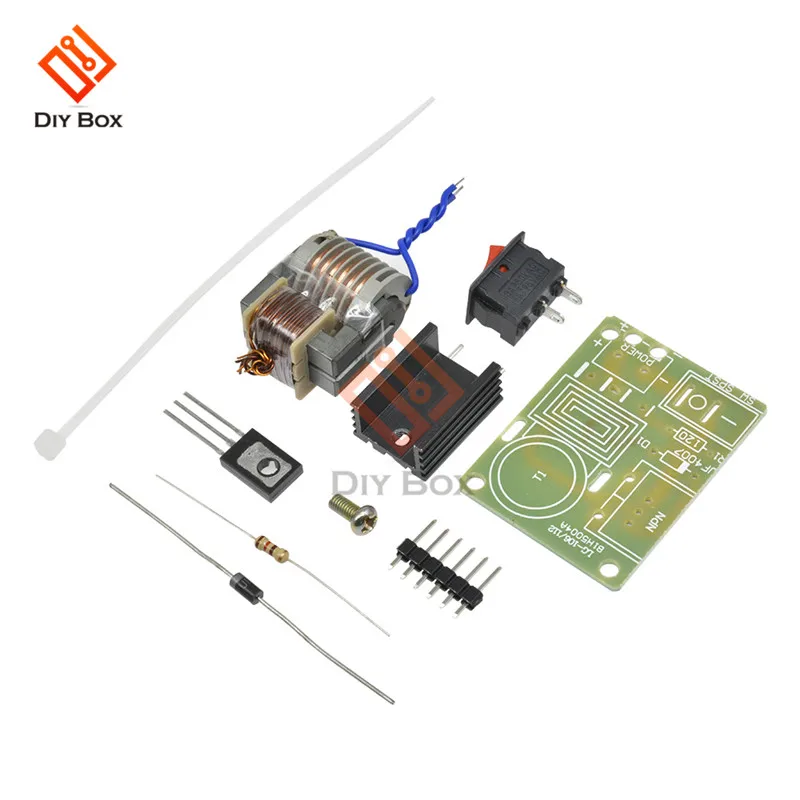 15KV высоковольтный генератор повышающий инвертор дуговая Зажигалка модуль катушки зажигания трансформатор электронные части набор 3,7 V DIY Kit