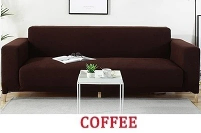 coffee Корейский стиль чехлов чехлы на диваны универсальные эластичные чехлы для диванов 3 СЕКЦИОННЫЕ чехлы для диванов 12 цветов - Color: coffee