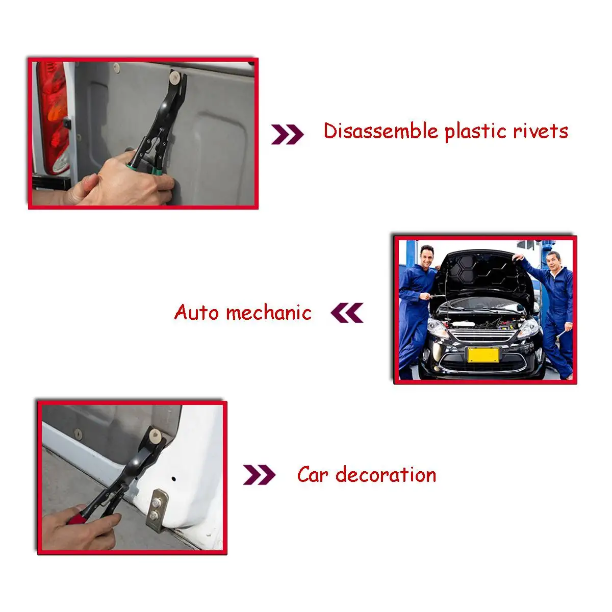 Audew авто отделка двери заклепки зажимы плоскогубцы крепеж съемник инструмент инструменты для ремонта автомобиля Стайлинг