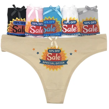 

WTEMPO 6 Pcs/Lot Cute Cartoon Print Women Panties Cotton Underwear Girls Intimates Plus Size Briefs Lady Breathable Underpants