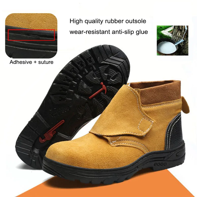 Мужская Рабочая обувь со стальным носком, защитная обувь с прокалыванием, мужские сварочные изделия, защитная обувь для нефтяных работ, мужская обувь