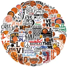 Autocollants de sport, basket ball, Graffiti, pour bouteille d'eau, bagage, téléphone, Scrapbooking, étanche, Cool, jouet pour enfant, 10/30/50 pièces