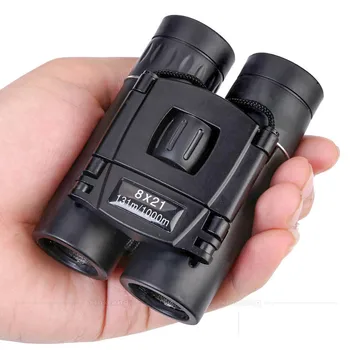 

8x21 Compact Zoom Binoculars Long Range 1000m Folding HD Powerful Mini Telescope Optics Hunting Sports Camping Outdoor Tools bag