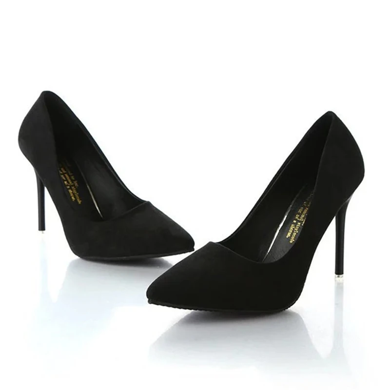 

2020 New Sexy High Heels Solid Pointed Toe Fine Heel Professional Wild Work Shoes Banquet Non-slip Summer Shoes Female Sandals