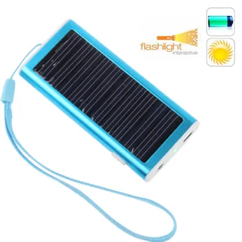 

Hot Solar Power Bank 1350mAh External Battery USB LED Powerbank Portable Mobile phone Solar Charger for Samsung Nokia