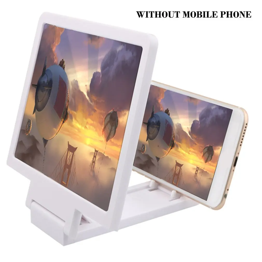 7 Inch 3D Màn Hình Điện Thoại Di Động Khuếch Đại Có Thể Gập Lại Và Di Động Giá Đỡ Điện Thoại Đa Năng Điện Thoại Thông Minh Mỏng Phóng Đại Màn Hình wooden mobile stand