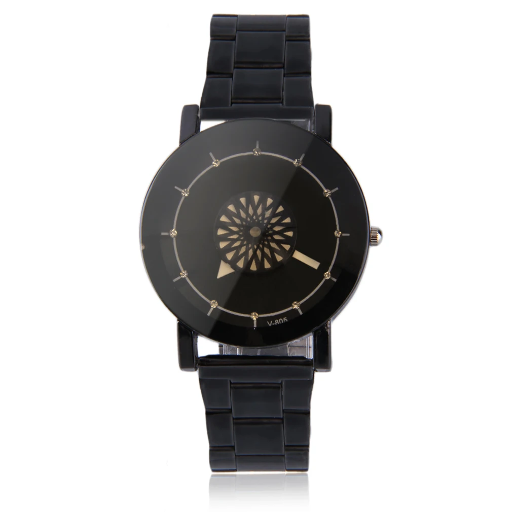 Personalized Flower Rotation Dial Design Unisex Watch Men Women Quartz Waterproof Wristwatches Lover's Watches Sport Relogio