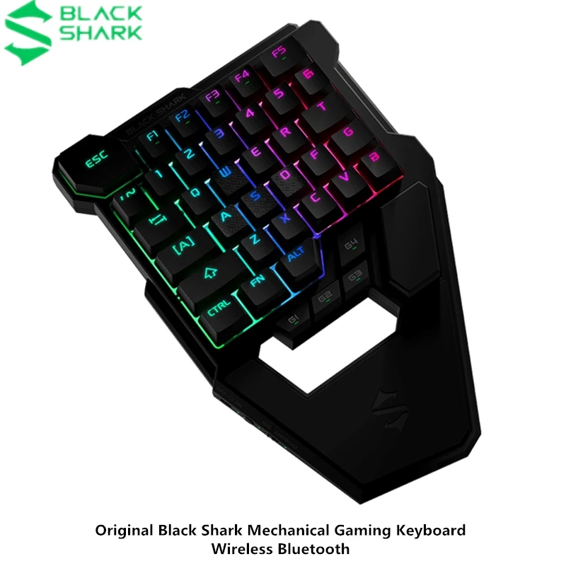 

Original Xiaomi Black Shark Mechanical Gaming Keyboard Portable One-handed RGB Backlight Keyboard Compatible for Android iOS PC