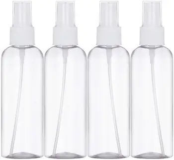 

4 Pcs 100ML/4oz Spray Bottles PET Refillable Container ,Cleaning- Durable Trigger Sprayer with Mist Stream Settings