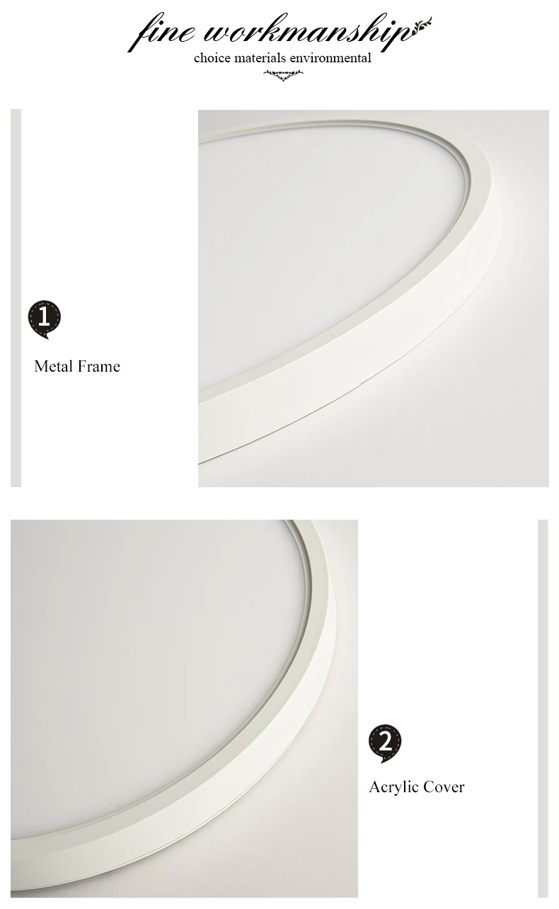 BOTIMI тонкий светодиодный потолочный светильник с металлическим круглым абажуром для низкого Platfond коридора