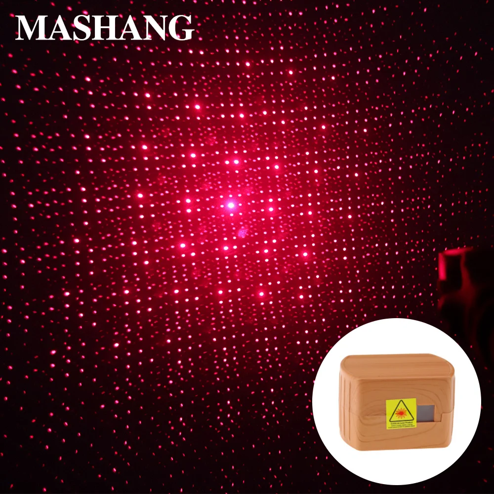

Mini Star Laser Projector Lamp LED Disco Stage Effect Light USB Rechargeable 4 pattern Music Control Car Atmosphere decor Lights