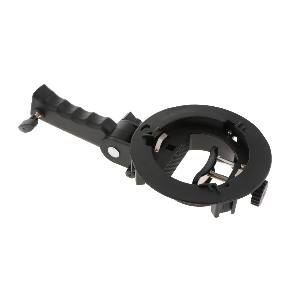 S Type Flash Bracket Bowens Mount for Godox V860II Softbox Diffuser Photography Umbrella Holder Adjustable Angle