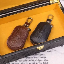 Новинка, крокодиловый узор, кожаная сумка для ключей, мужская, бизнес, многофункциональная молния, автомобильный брелок, Мужской и Женский, универсальный ключ