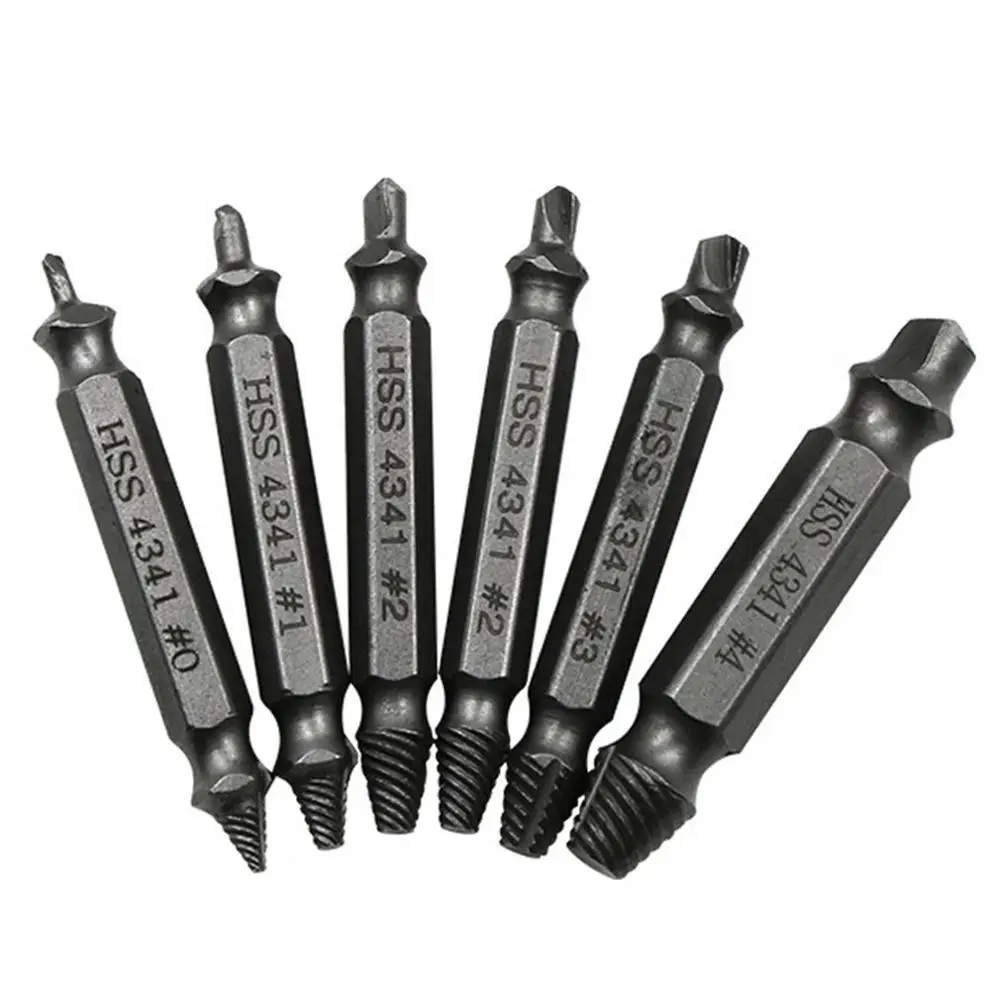 

6Pcs Screw Remover Screw Breaker Screw Remover Stripping Tool Broken Head Screw Removal Tool Bolt Extractor