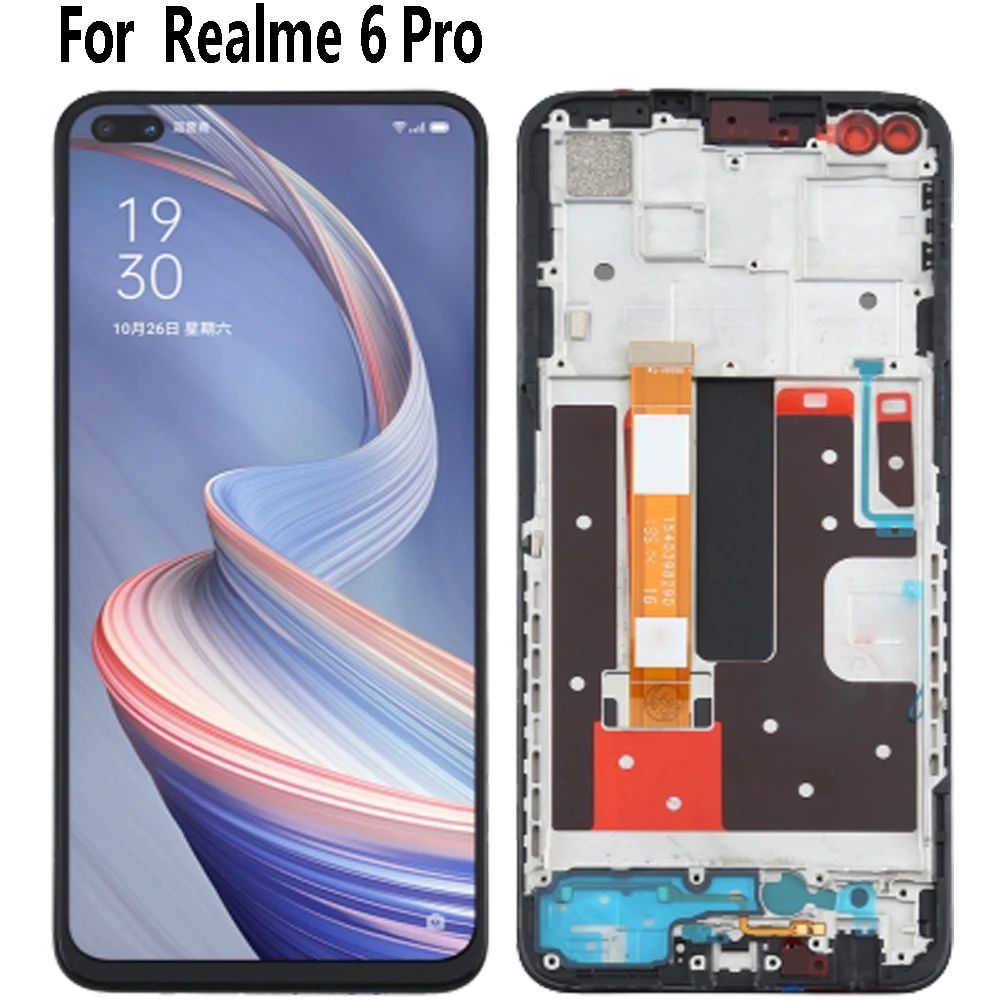 Оригинальный дисплей 6 дюйма для Realme Pro RMX2061 RMX2063 цифровой преобразователь экран