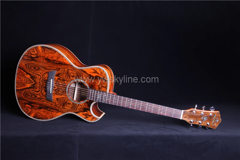ST. PAUL SCG-60C 4" твердая Золотая сандаловая Акустическая гитара, акустическая электрогитара