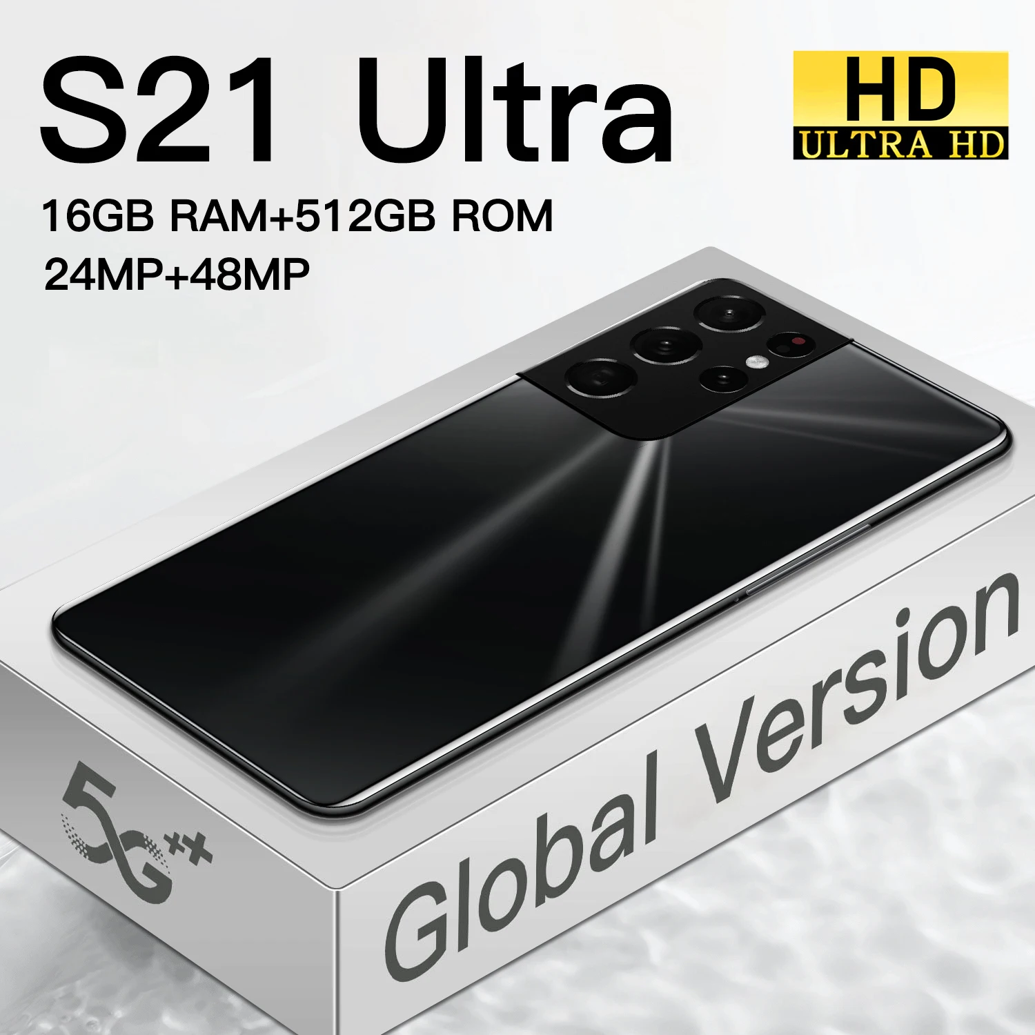 Смартфон глобальная версия S21 Ultra Android 10 Core 512 ГБ разблокированные мобильные