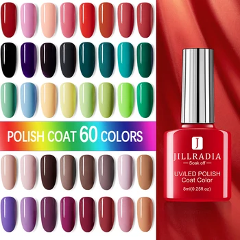 

ROHWXY 60Colors Nail Gel Polish For Manicure 8ML UV Nail Gel For Nail Design UV Gel Nail Varnishes For Nail Art Painting Tools