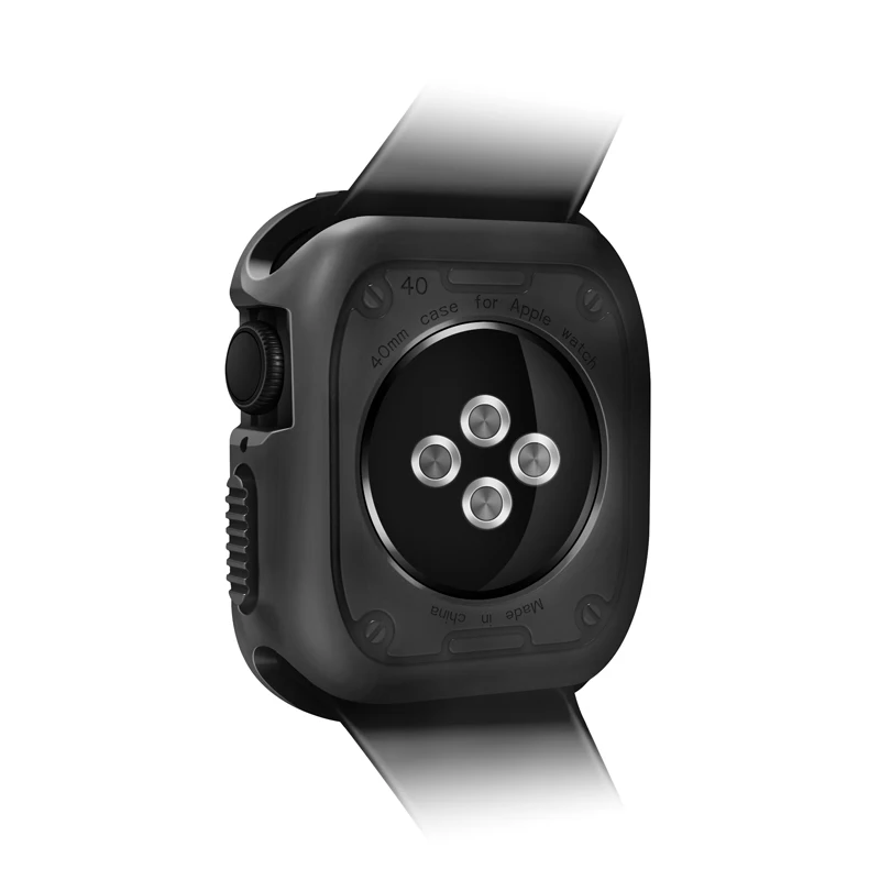 Прочный бронированный чехол для часов Apple watch series 4 5 iwatch band 44 мм 40 мм ТПУ Мягкий противоударный защитный чехол Аксессуары