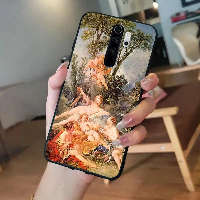 Art Painting The Birth Of Venus Phone Case for redmi note8pro note7 note5 note6pro 7 7A 8 8A Note8T Note9 note9s note9pro Cover xiaomi leather case handle