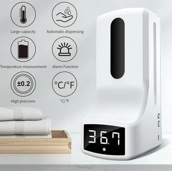 

Soap Dispenser + Wall-Mounted Infrared Thermometer 2 in 1 1000ml Soap Dispenser kitchen cocina для кухн для удобств/на кухню