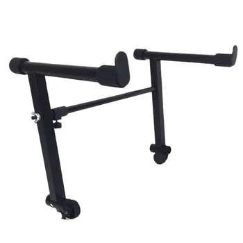 

Professional Bracket Musical Keyboard Support Stand Electronic Piano Rack Stable Holder Double Pipes Heightening Adjustable