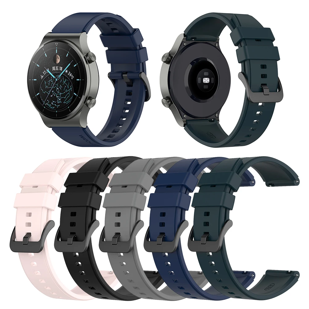 22mm Watch Band Exterior Decoration Parts Soft Silicone Strap