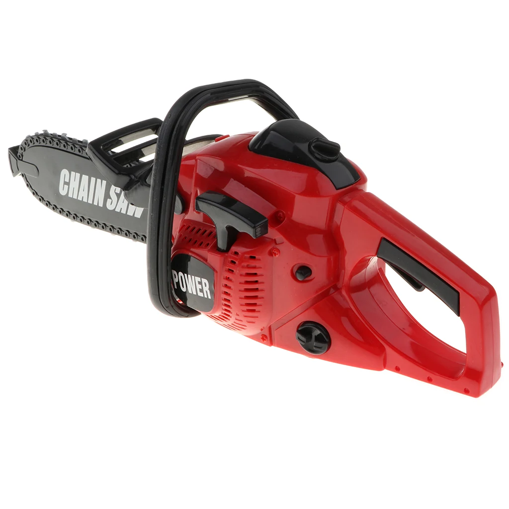16'' Electric Chainsaw Toy Construction Tool for Kids Pretend Play with Realistic Movement and Sounds 4