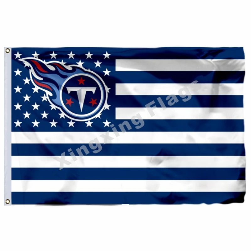 Tennessee Titans с модифицированным американским флагом 3ft X 5ft полиэстер баннер Летающий Размер № 4 90X150 см пользовательский флаг