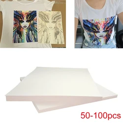 A4 Heat Transfer Paper Light Fabric Cloth Painting DIY T-Shirt for Coated Cups Metal Glass Colorful Rendition Iron-On Heat Press