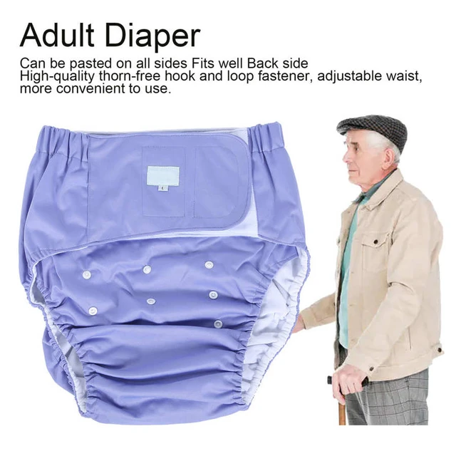 Reusable Adult Diaper Adjustable Size Elderly Incontinence Nappy Washable  old people Incontinence Diaper Pants - AliExpress