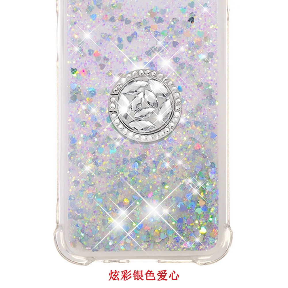 Для samsung Galaxy Wide3 J7 Star J7 V J7 Refine кольцо с бриллиантами широкий 3 SM-J737U SM-J737A J737 милый Блестящий Жидкий чехол - Цвет: NO.4