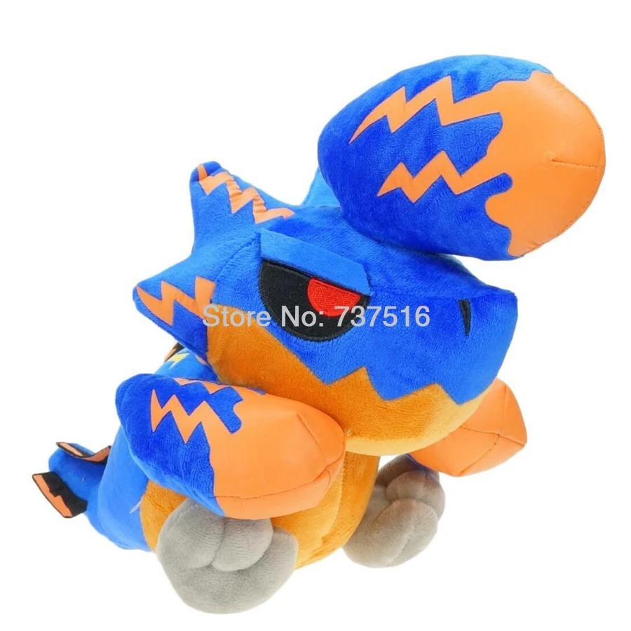 Аниме синий Brachydios мягкие игрушки мягкие животные дракон плюшевые куклы рождественские подарки для детей 12 дюймов
