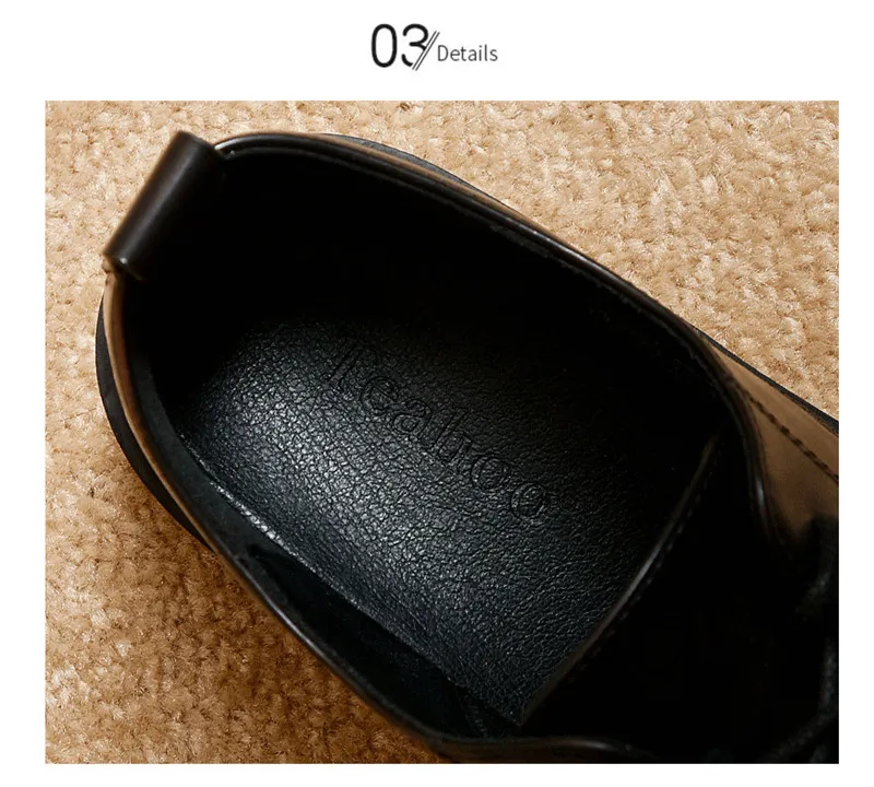 British Style Women Flats Platform Oxfords Vintage Lace Up Ladies Girls Brogues Shoes Black Brown College Oxford Shoes For Woman (14)