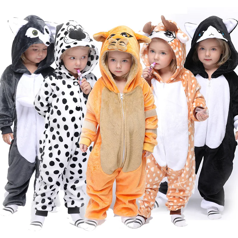 Kids Pajamas Blanket Onesie Unicorn Sleepers Licorne Baby Costume Animal Boy Girl Jumspuit