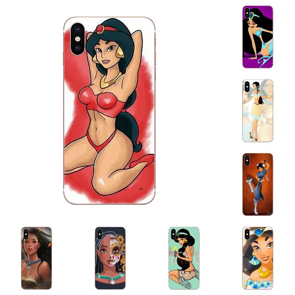 

TPU Mobile Shell Jasmine And Pocahontas For Huawei Honor Nova Note 5 5I 8A 8X 10 Pro 9X For Moto G G2 G3 G4 G5 G6 G7 Plus
