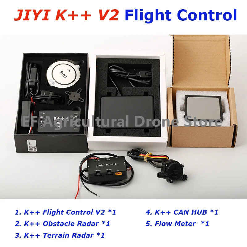 

2021 новый оригинальный JIYI K ++ V2 управление полетом двойной процессор дополнительный Радар для предотвращения препятствий специальный сельскохозяйственный Дрон